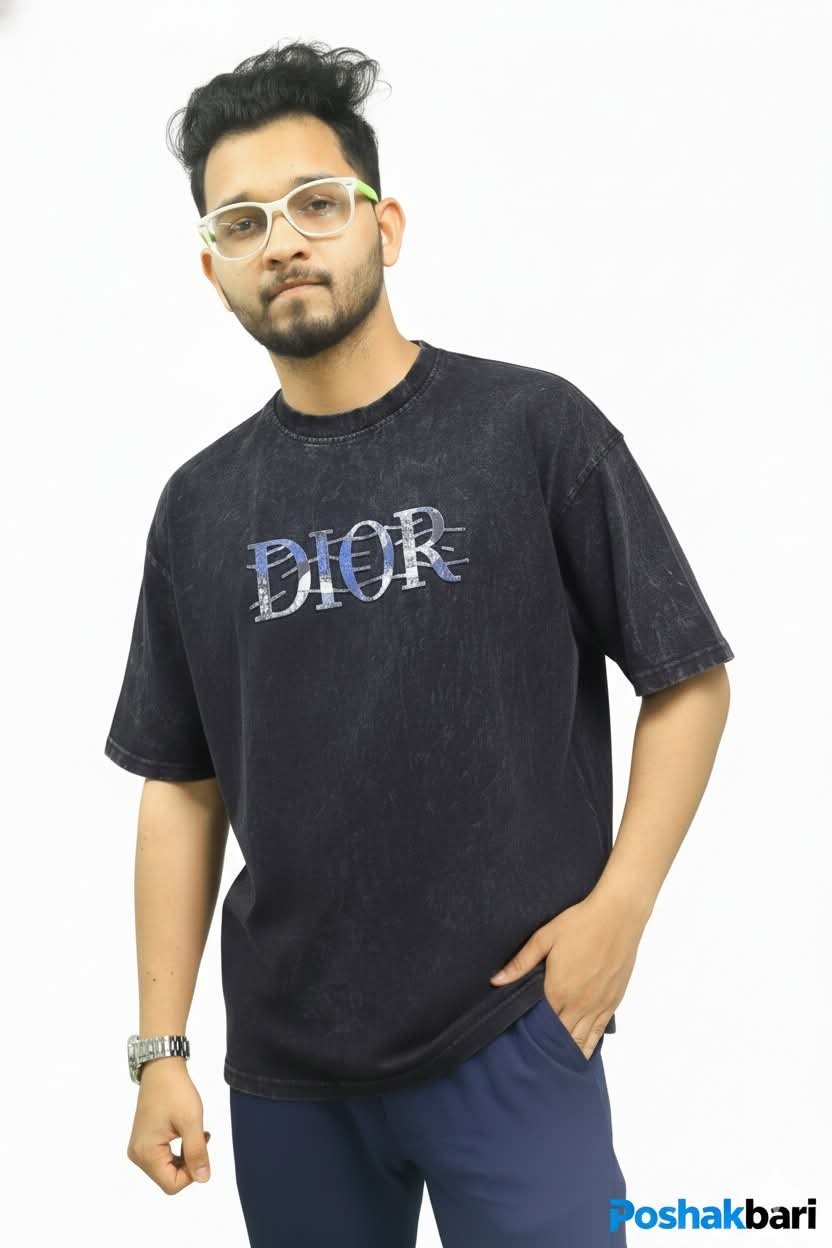Acid Wash Drop Shoulder