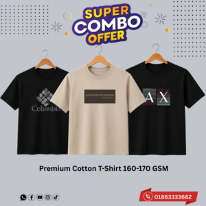 DN-37 Premium Luxury Brand 3Pcs Combo T-shirt
