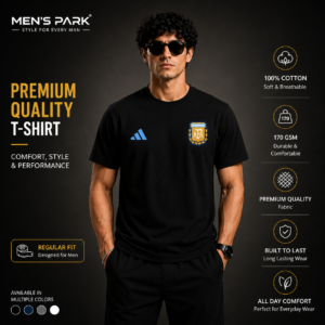 Argentina Premium World Cup T-shirt 2026-Black