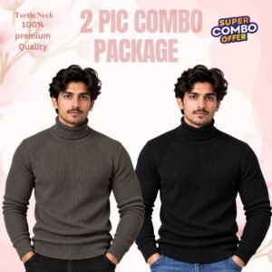 𝐓𝐮𝐫𝐭𝐥𝐞 𝐍𝐞𝐜𝐤 Coffee-Black 2 Pcs Combo