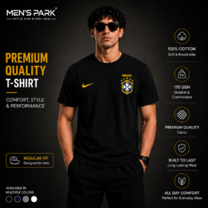 Brazil Premium World Cup T-shirt 2026-Black