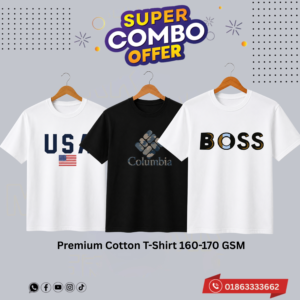 DN-40 Premium Luxury Brand 3Pcs Combo T-shirt