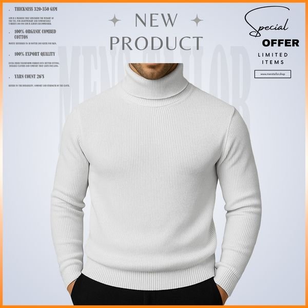 𝐓𝐮𝐫𝐭𝐥𝐞 𝐍𝐞𝐜𝐤-White 1 Pcs