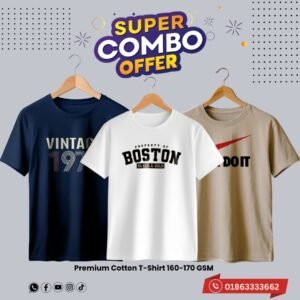 C-69 Premium Luxury Brand 3Pcs Combo T-shirt