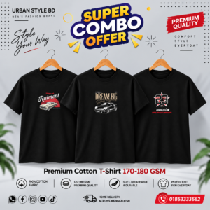 CR-12 Premium Luxury 3Pcs Combo T-shirt