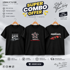 CR-11 Premium Luxury 3Pcs Combo T-shirt